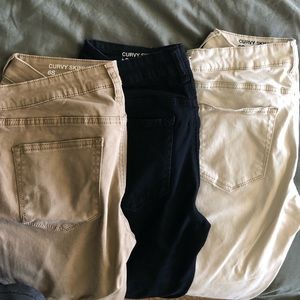 3 pairs of skinny pants